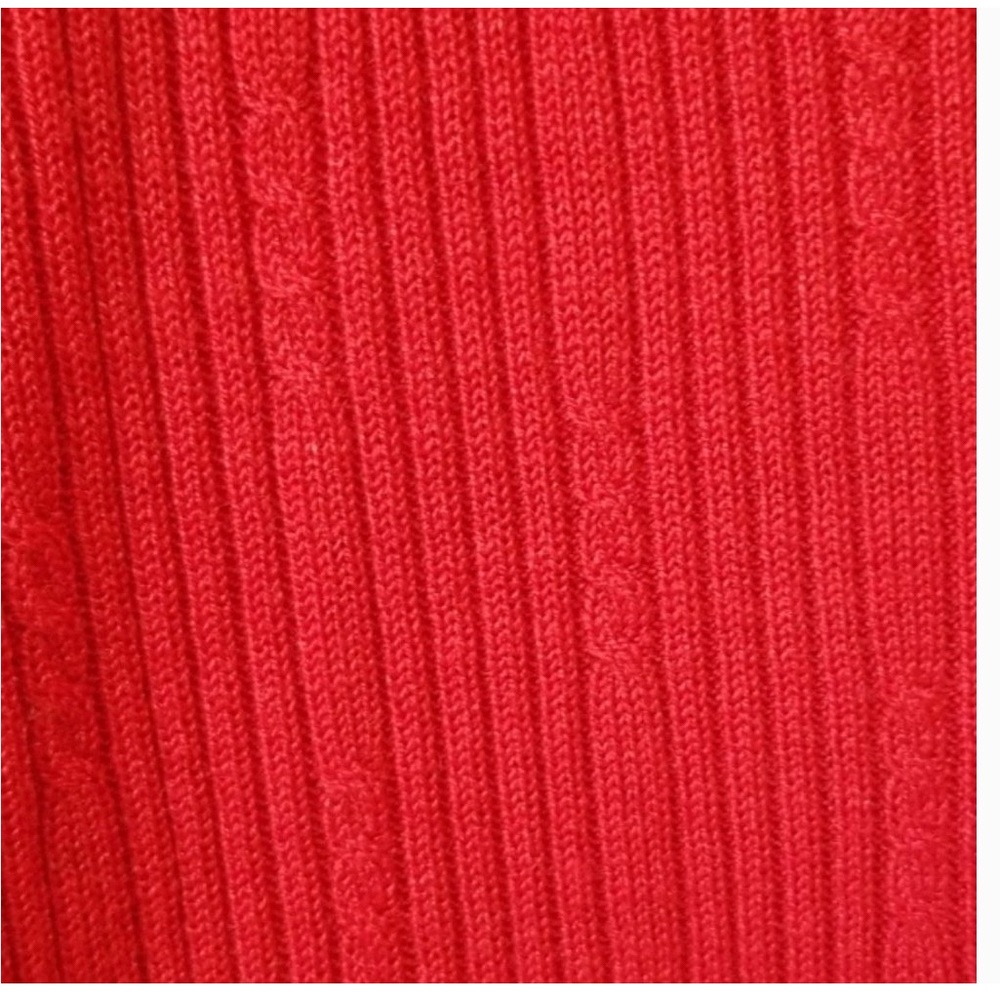 August Silk Red Ribbed Sweater - Picture 2 of 6